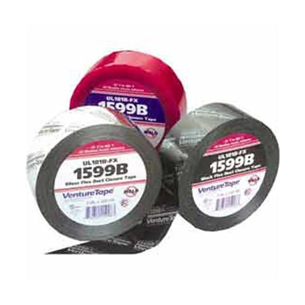 3M Venturetape 1599B-G512 FlexDuct Closure Tape, 2 IN x 120 Yards, Black 7100043816 - main